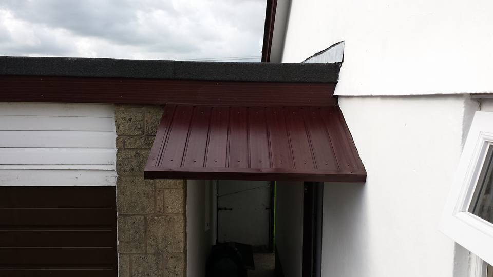 New bespoke canopy and fascia detail between garage and utility by Inside and Out Maintenance